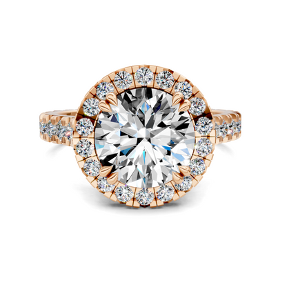 Elizabeth Halo Cathedral Engagement Ring