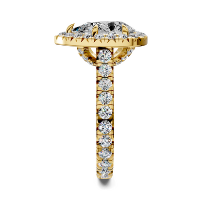 Elizabeth Double-Prong Halo Engagement Ring