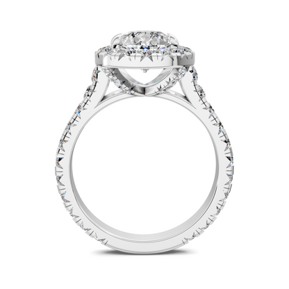 Elizabeth Double-Prong Halo Engagement Ring