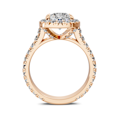 Elizabeth Double-Prong Halo Engagement Ring