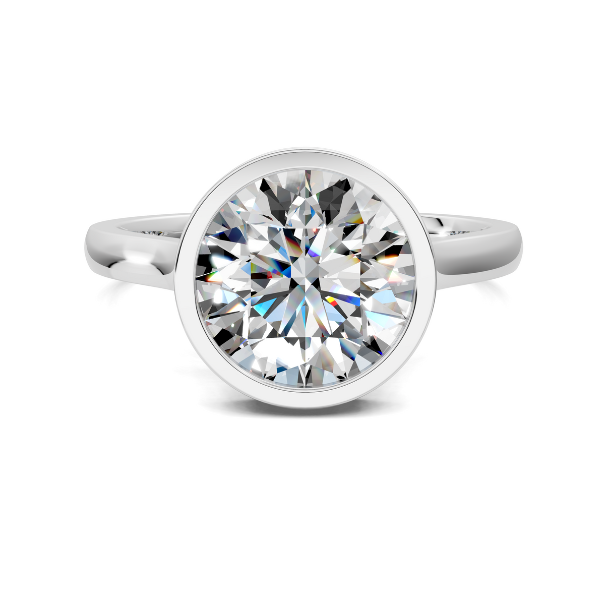 Madeline Hidden Halo with Pavé Bridge Ring