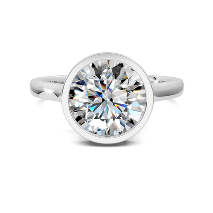 Madeline Hidden Halo with Pavé Bridge Ring