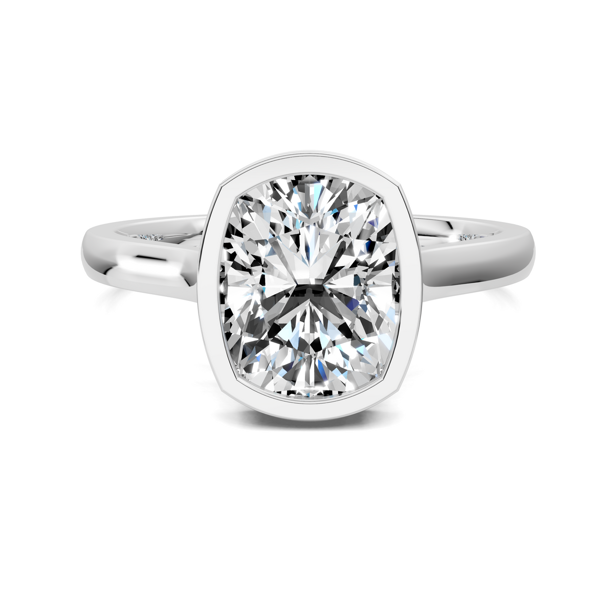 Madeline Hidden Halo with Pavé Bridge Ring