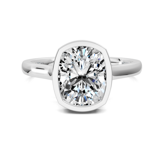 Madeline Hidden Halo with Pavé Bridge Ring
