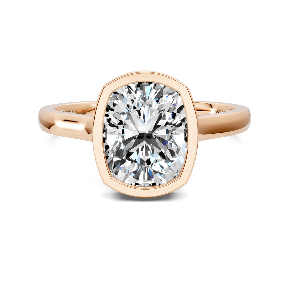 Madeline Hidden Halo with Pavé Bridge Ring