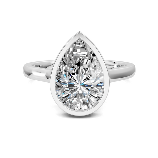 Madeline Hidden Halo with Pavé Bridge Ring