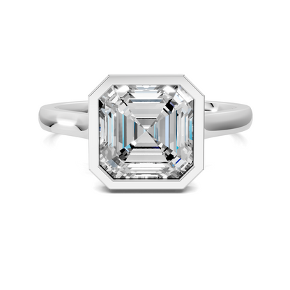 Madeline Hidden Halo with Pavé Bridge Ring