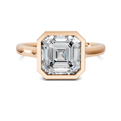Madeline Hidden Halo with Pavé Bridge Ring