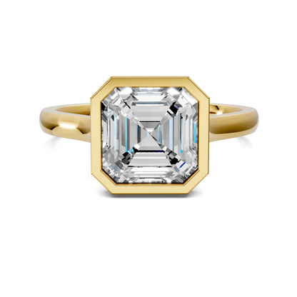 Madeline Hidden Halo with Pavé Bridge Ring
