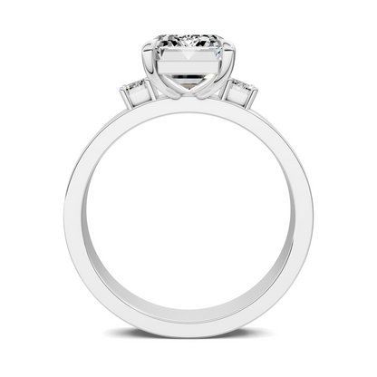 Iris Bold Three-Stone Engagement Ring