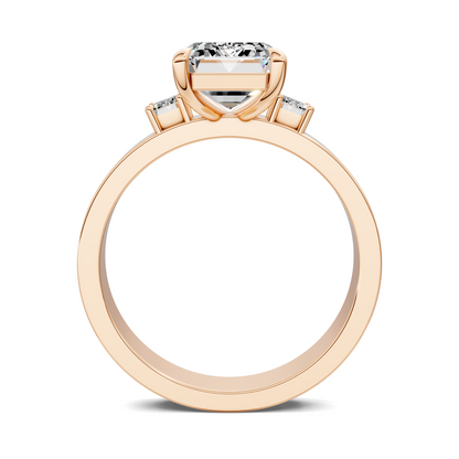 Iris Bold Three-Stone Engagement Ring