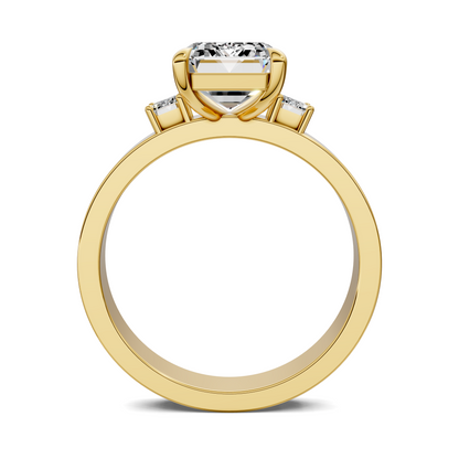 Iris Bold Three-Stone Engagement Ring