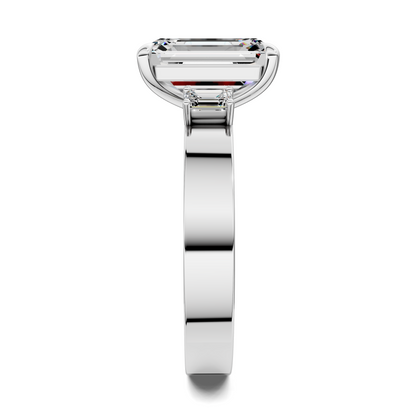 Iris Bold Three-Stone Engagement Ring