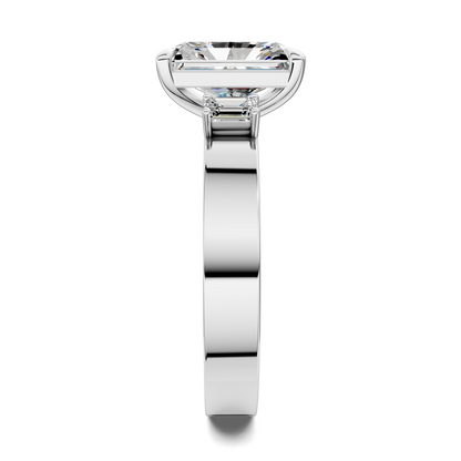 Iris Bold Three-Stone Engagement Ring