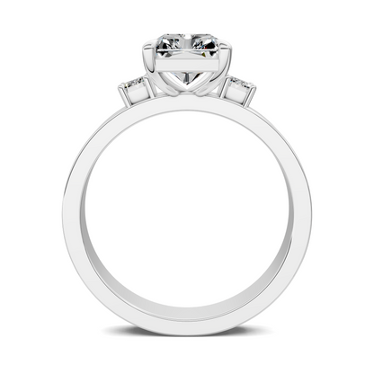 Iris Bold Three-Stone Engagement Ring