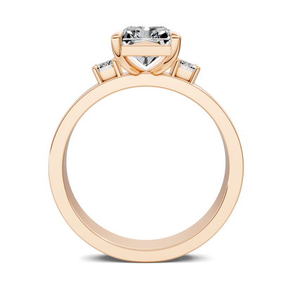 Iris Bold Three-Stone Engagement Ring