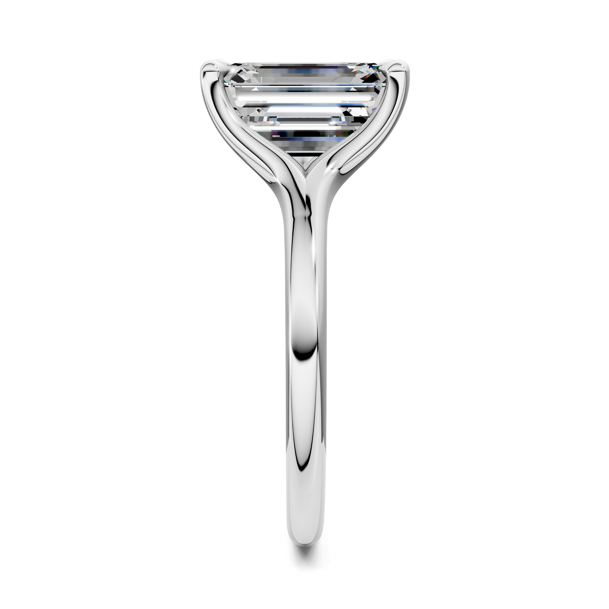 Brooklyn Crisscross Cathedral Solitaire Ring