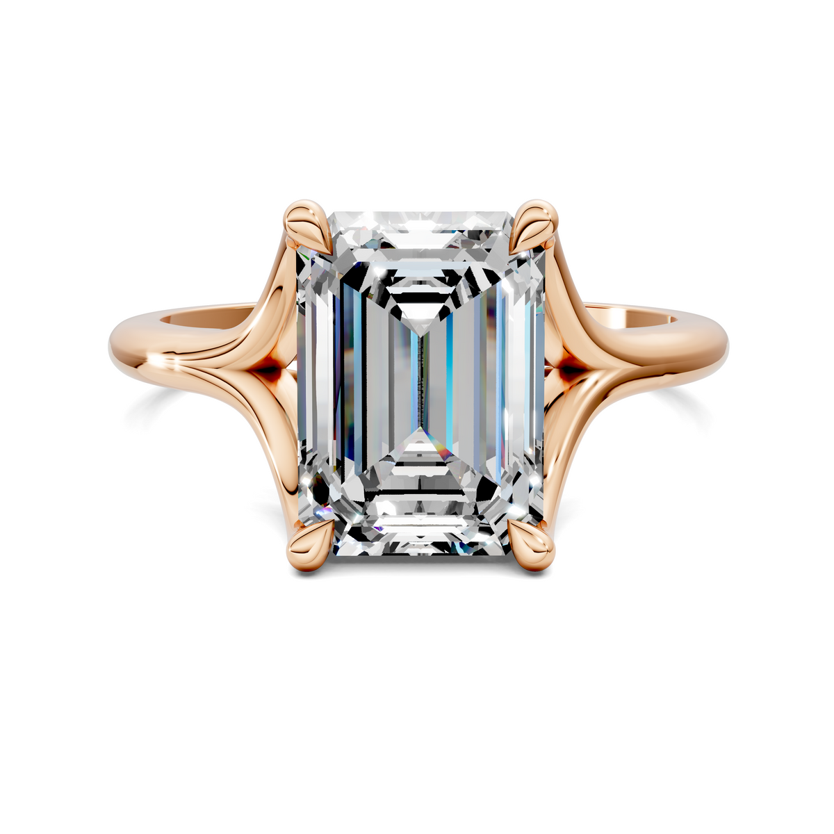 Brooklyn Crisscross Cathedral Solitaire Ring