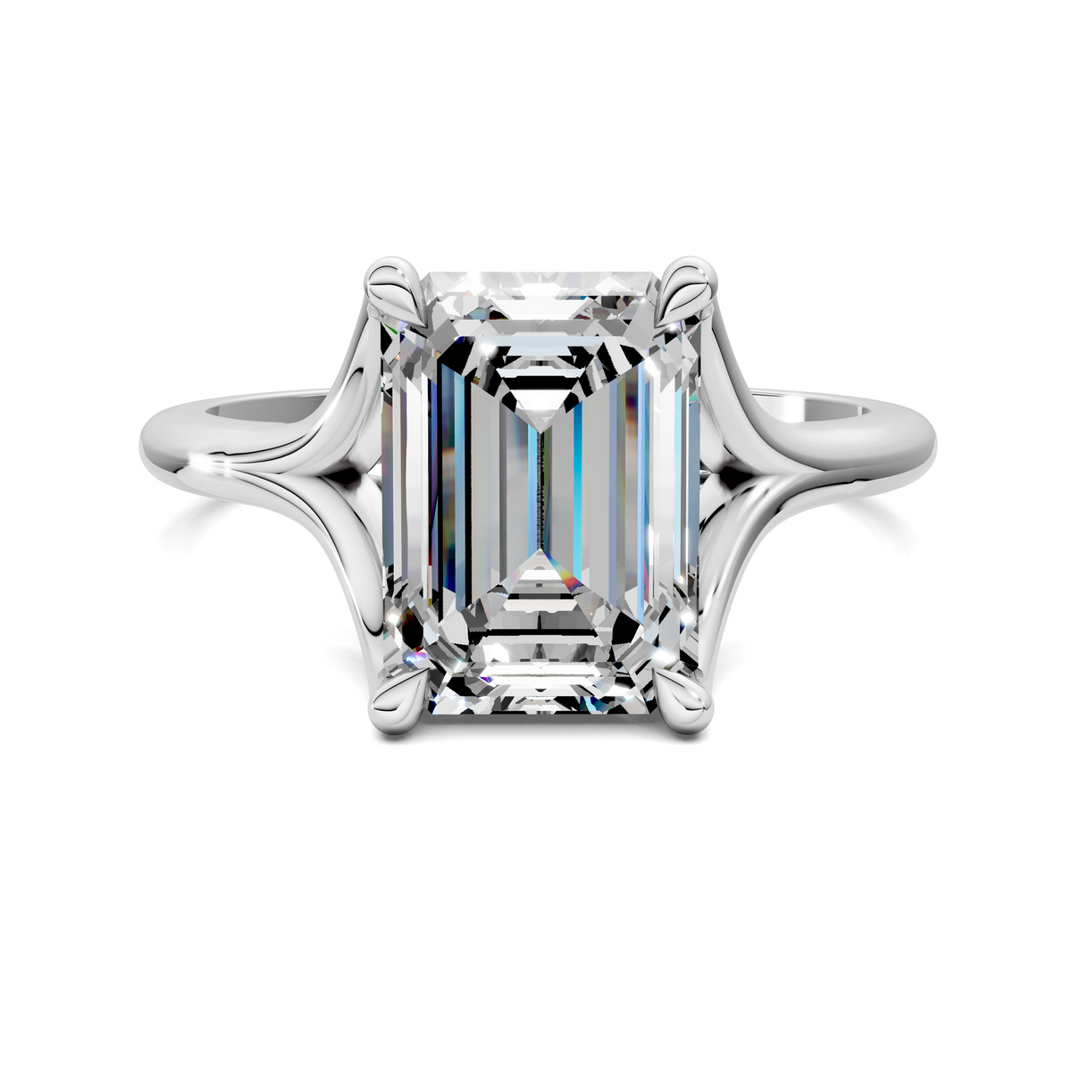 Brooklyn Crisscross Cathedral Solitaire Ring