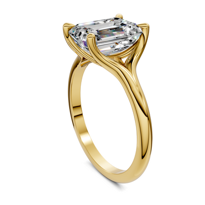 Brooklyn Crisscross Cathedral Solitaire Ring