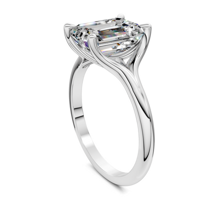 Brooklyn Crisscross Cathedral Solitaire Ring