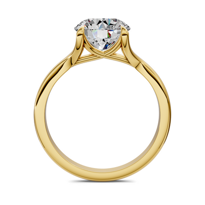Brooklyn Crisscross Cathedral Solitaire Ring