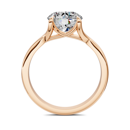 Brooklyn Crisscross Cathedral Solitaire Ring