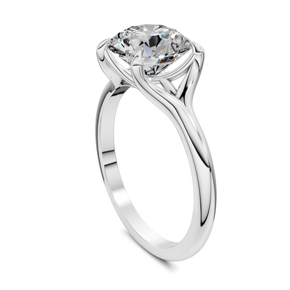 Brooklyn Crisscross Cathedral Solitaire Ring
