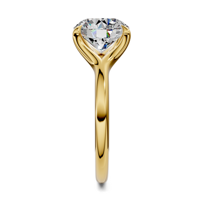 Brooklyn Crisscross Cathedral Solitaire Ring