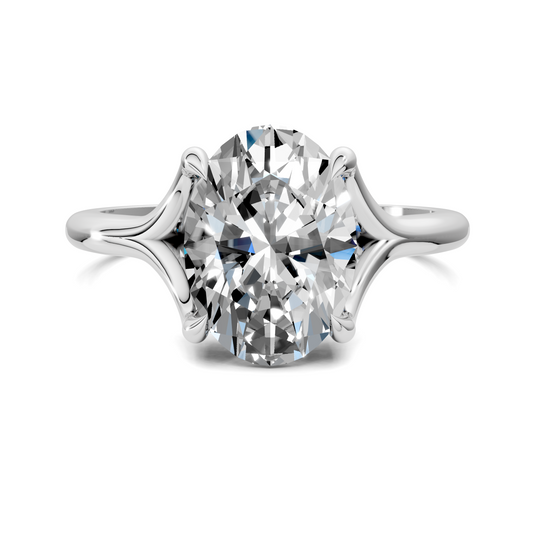 Brooklyn Crisscross Cathedral Solitaire Ring