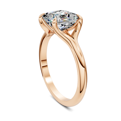Brooklyn Crisscross Cathedral Solitaire Ring