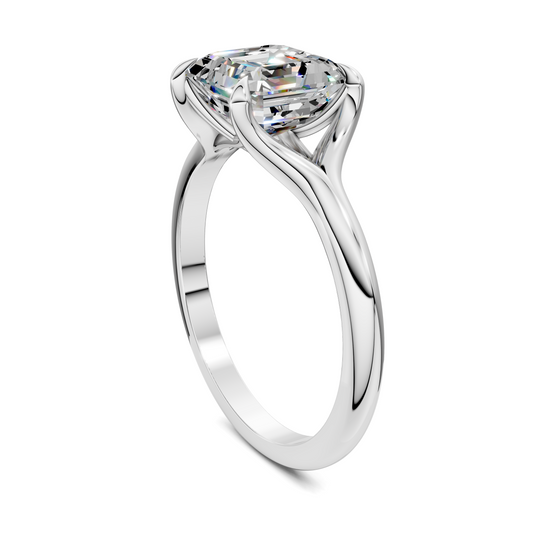 Brooklyn Crisscross Cathedral Solitaire Ring