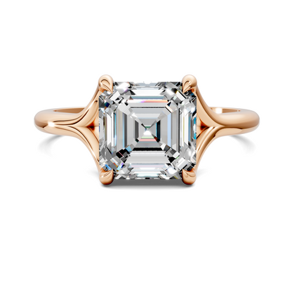 Brooklyn Crisscross Cathedral Solitaire Ring