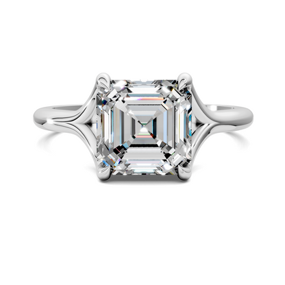 Brooklyn Crisscross Cathedral Solitaire Ring