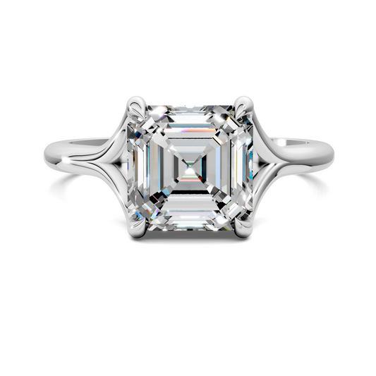 Brooklyn Crisscross Cathedral Solitaire Ring