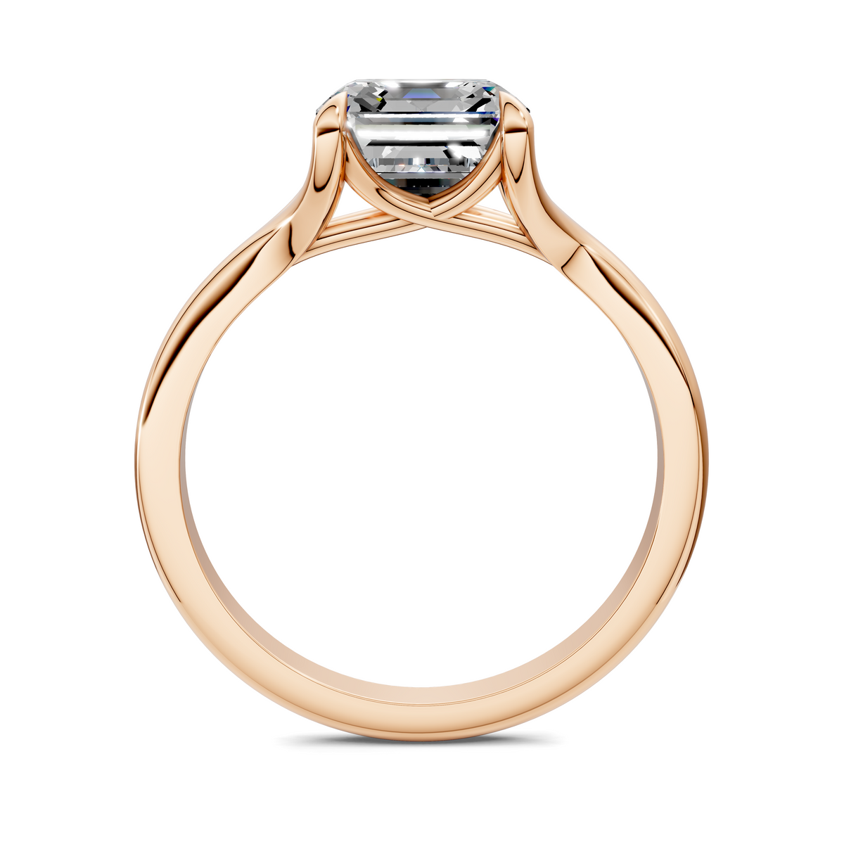 Brooklyn Crisscross Cathedral Solitaire Ring