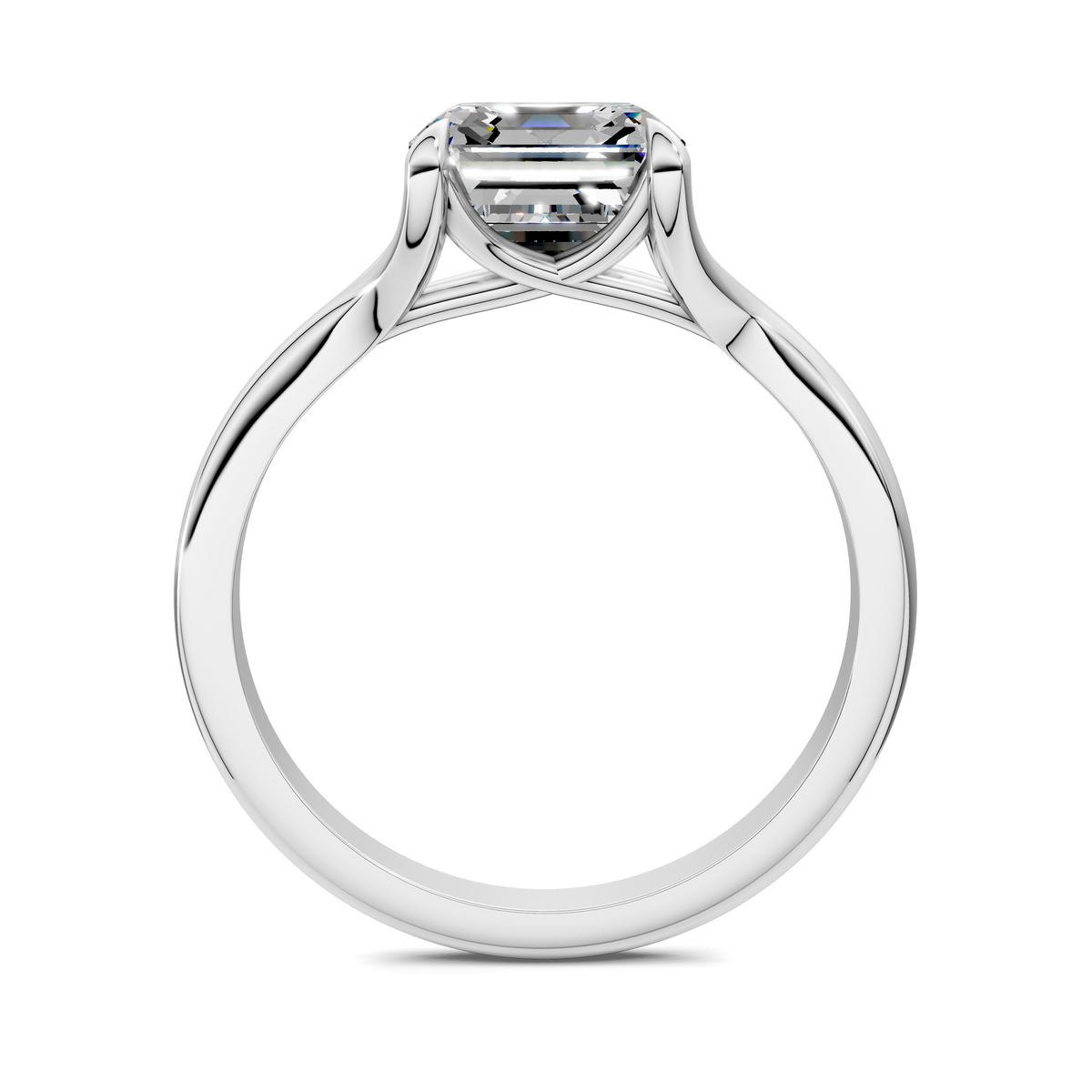 Brooklyn Crisscross Cathedral Solitaire Ring