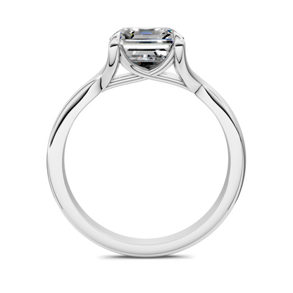Brooklyn Crisscross Cathedral Solitaire Ring