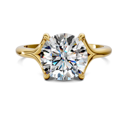 Brooklyn Crisscross Cathedral Solitaire Ring