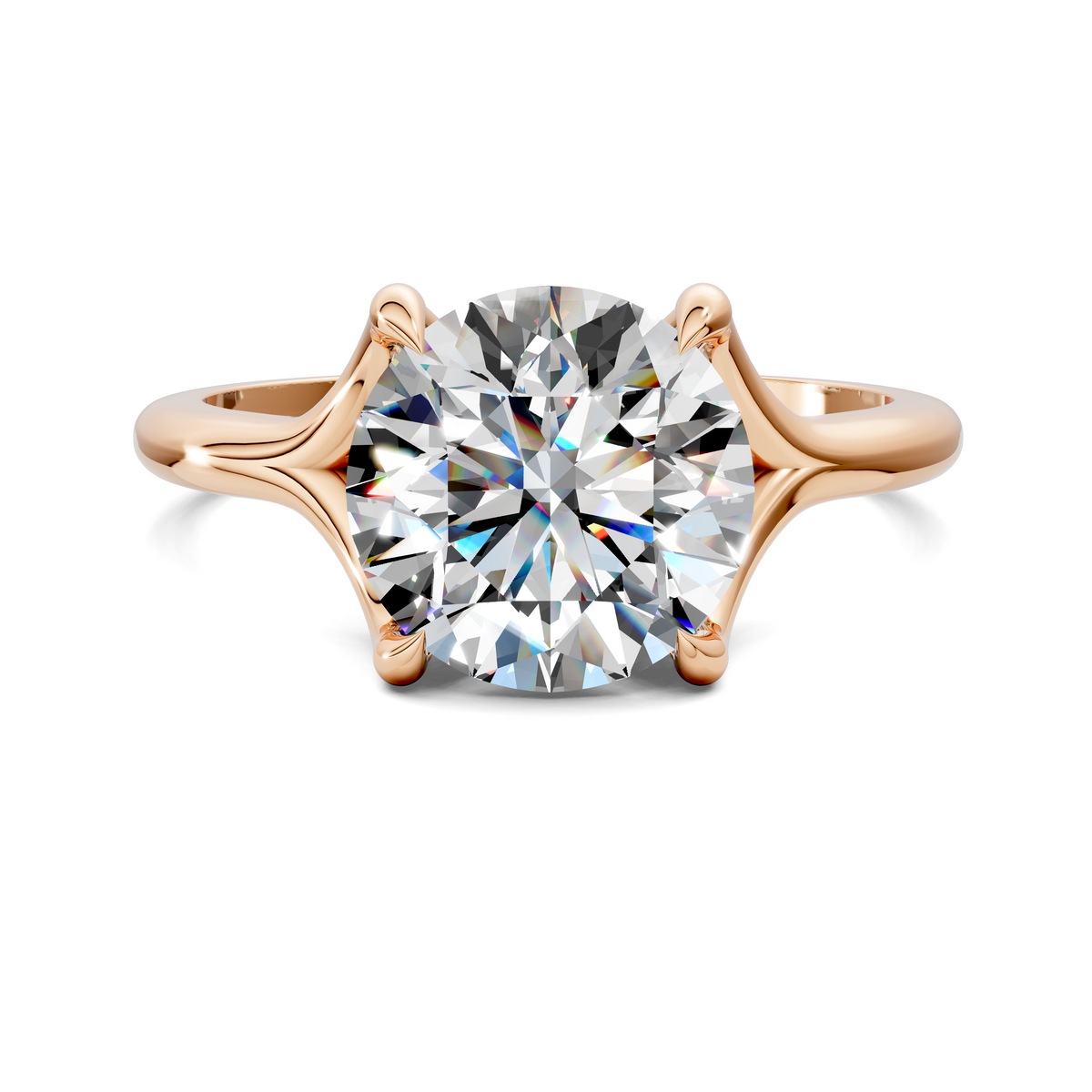 Brooklyn Crisscross Cathedral Solitaire Ring