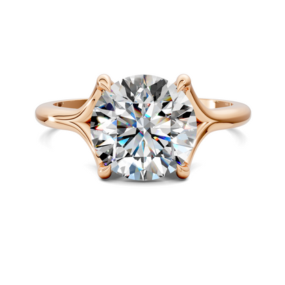 Brooklyn Crisscross Cathedral Solitaire Ring