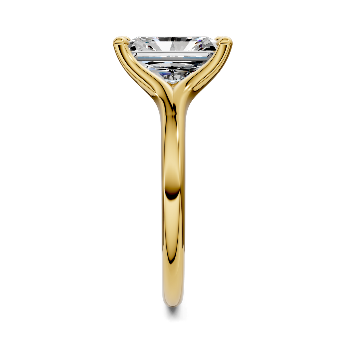 Brooklyn Crisscross Cathedral Solitaire Ring