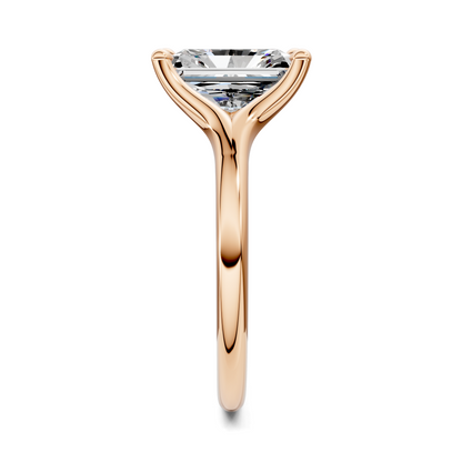 Brooklyn Crisscross Cathedral Solitaire Ring