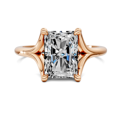 Brooklyn Crisscross Cathedral Solitaire Ring