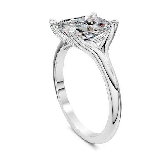 Brooklyn Crisscross Cathedral Solitaire Ring