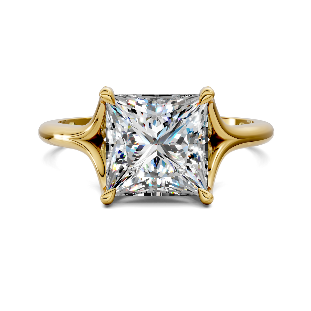 Brooklyn Crisscross Cathedral Solitaire Ring