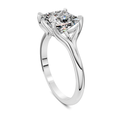 Brooklyn Crisscross Cathedral Solitaire Ring