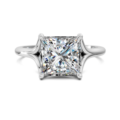 Brooklyn Crisscross Cathedral Solitaire Ring