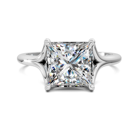 Brooklyn Crisscross Cathedral Solitaire Ring