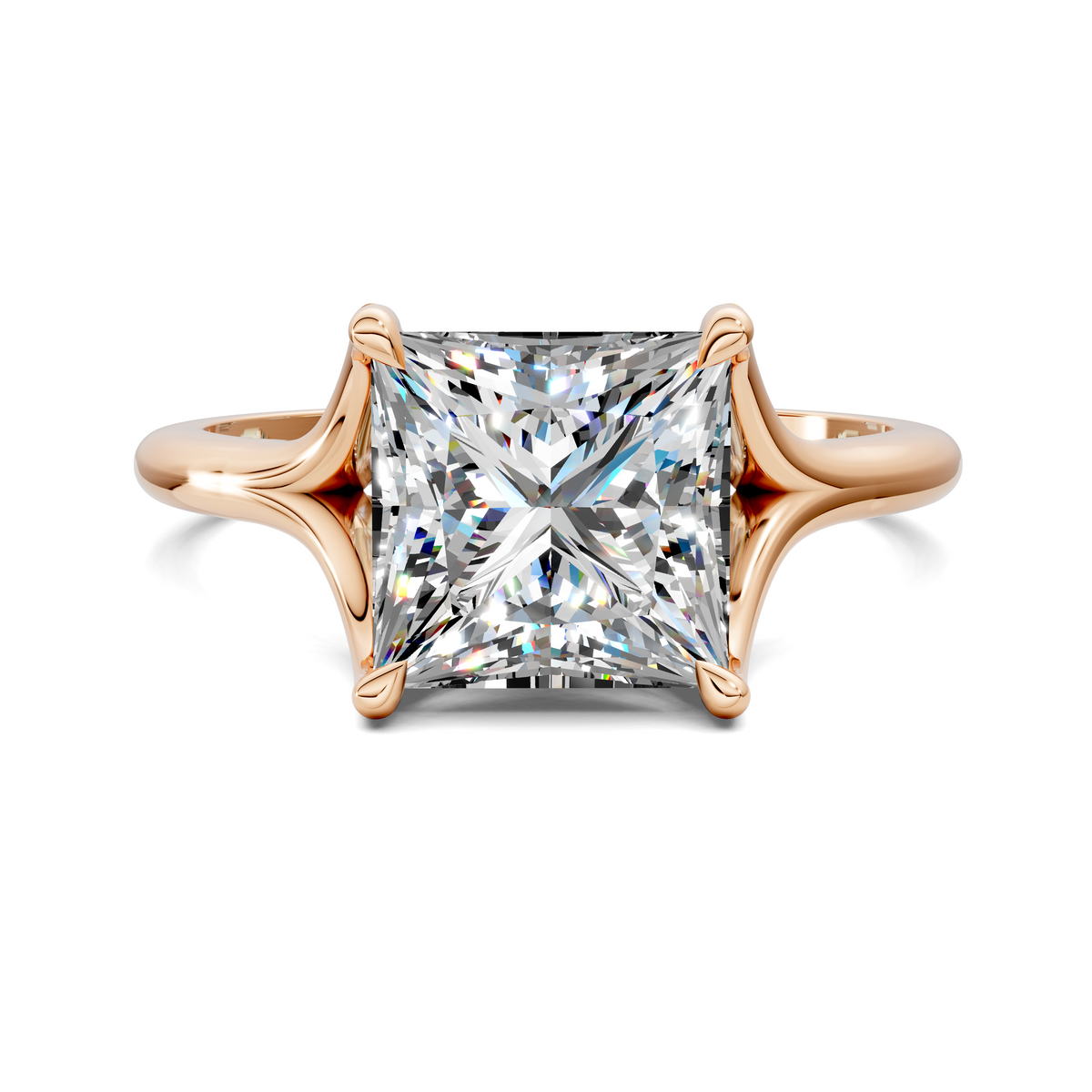 Brooklyn Crisscross Cathedral Solitaire Ring